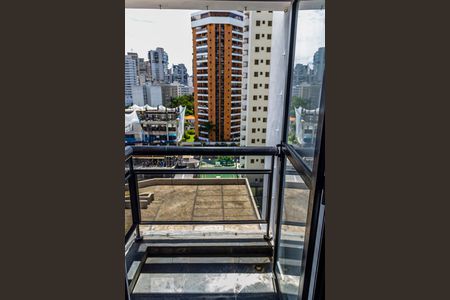varanda de apartamento à venda com 1 quarto, 35m² em Vila Nova Conceição, São Paulo
