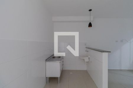 Sala e Cozinha  de apartamento para alugar com 1 quarto, 30m² em Parque Císper, São Paulo