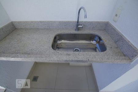 Detalhe da Sacada - Pia de apartamento para alugar com 1 quarto, 48m² em Setor Bueno, Goiânia