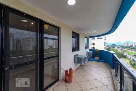 Varanda da Sala de apartamento à venda com 3 quartos, 168m² em Recreio dos Bandeirantes, Rio de Janeiro