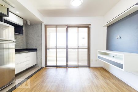 Sala de apartamento para alugar com 1 quarto, 43m² em Brooklin, São Paulo