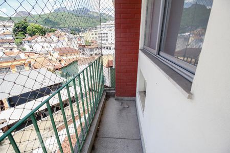 Varanda da Sala de apartamento para alugar com 1 quarto, 40m² em Méier, Rio de Janeiro