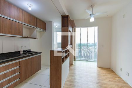 Sala/Cozinha de apartamento à venda com 2 quartos, 52m² em Fátima, Canoas