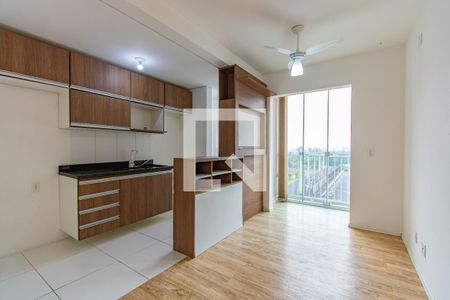 Sala/Cozinha de apartamento à venda com 2 quartos, 52m² em Fátima, Canoas