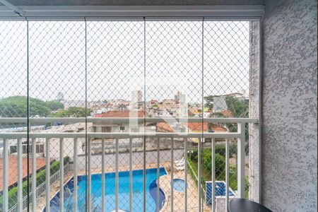 Varanda da Sala de apartamento à venda com 3 quartos, 60m² em Vila Homero Thon, Santo André