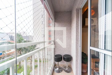 Varanda da Sala de apartamento à venda com 3 quartos, 60m² em Vila Homero Thon, Santo André