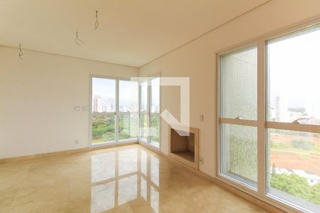 Sala - Lareira de apartamento à venda com 5 quartos, 335m² em Jardim Anália Franco, São Paulo