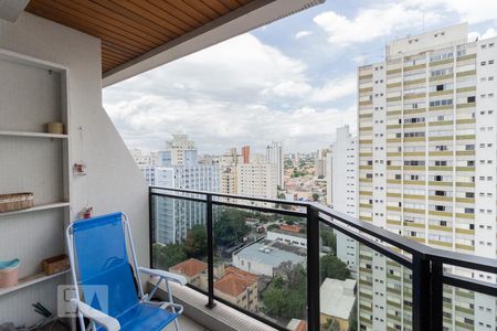 Varanda da Sala de apartamento para alugar com 1 quarto, 50m² em Campo Belo, São Paulo