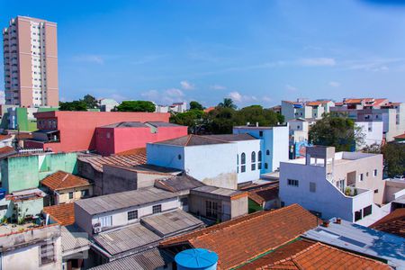 Vista da Suíte de apartamento à venda com 3 quartos, 85m² em Vila Humaita, Santo André