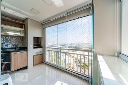 Varanda da Sala de apartamento à venda com 2 quartos, 57m² em Vila Homero Thon, Santo André