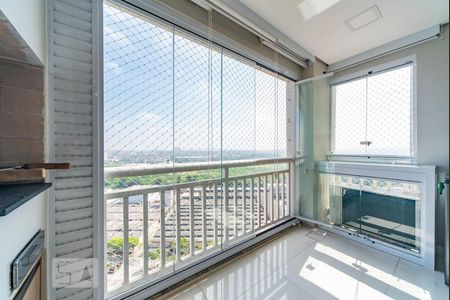 Varanda da Sala de apartamento à venda com 2 quartos, 57m² em Vila Homero Thon, Santo André