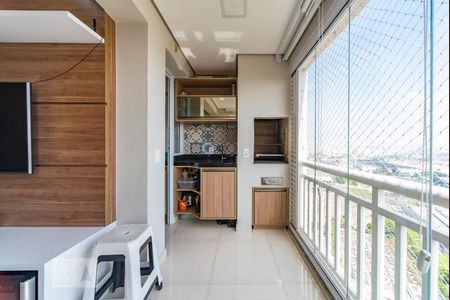 Varanda da Sala de apartamento à venda com 2 quartos, 57m² em Vila Homero Thon, Santo André