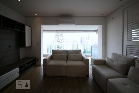 Sala  de apartamento à venda com 1 quarto, 60m² em Campo Belo, São Paulo