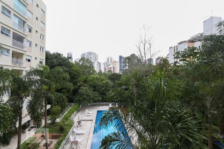 Vista da varanda de kitnet/studio à venda com 1 quarto, 38m² em Panamby, São Paulo