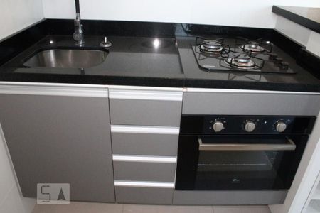 Cozinha - Armários de apartamento à venda com 1 quarto, 38m² em Estância Velha, Canoas