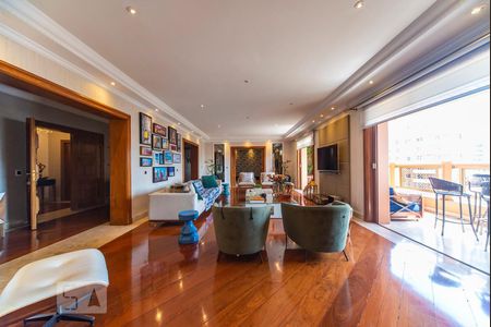 Sala de apartamento à venda com 4 quartos, 435m² em Vila Bastos, Santo André