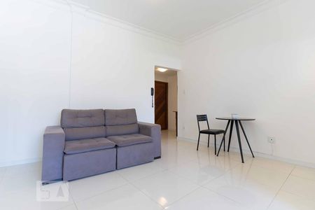 Sala - Sofá de apartamento para alugar com 1 quarto, 53m² em Glória, Rio de Janeiro