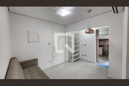 Sala de apartamento para alugar com 1 quarto, 55m² em José Menino, Santos