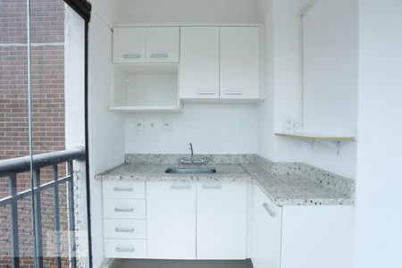 Cozinha de kitnet/studio à venda com 1 quarto, 42m² em Santa Cecília, São Paulo