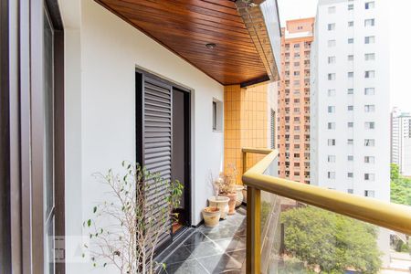 Varanda da Sala de apartamento à venda com 4 quartos, 194m² em Centro, Santo André