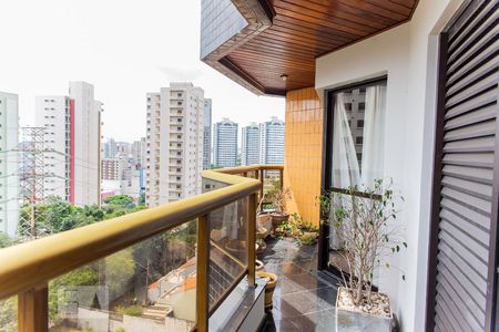 Varanda da Sala de apartamento à venda com 4 quartos, 194m² em Centro, Santo André