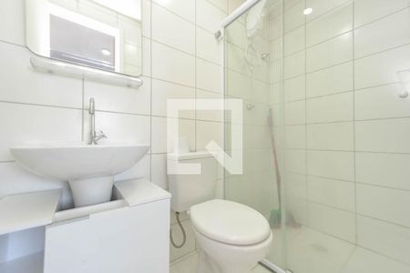 Banheiro de kitnet/studio para alugar com 1 quarto, 26m² em Bela Vista, São Paulo