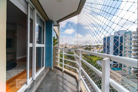 Varanda da Sala de apartamento à venda com 3 quartos, 130m² em Vila Bastos, Santo André