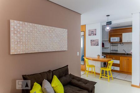 Sala de apartamento para alugar com 1 quarto, 44m² em Centro, Santo André