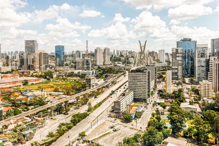 Varanda de apartamento à venda com 1 quarto, 45m² em Brooklin, São Paulo