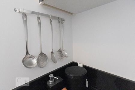 Cozinha de kitnet/studio para alugar com 1 quarto, 32m² em Indianópolis, São Paulo