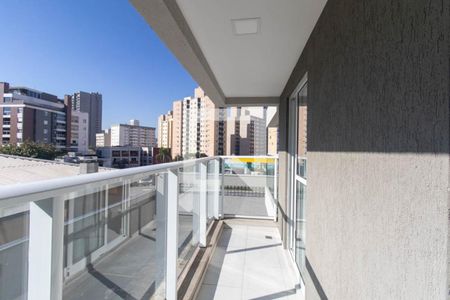 Varanda da Sala de apartamento para alugar com 1 quarto, 27m² em Alto da Rua Xv, Curitiba