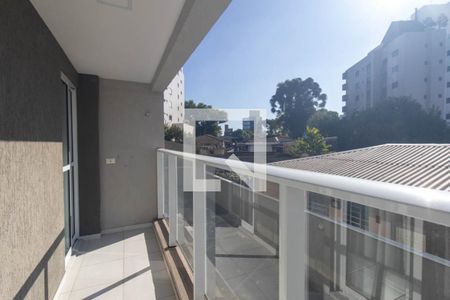 Varanda da Sala de apartamento para alugar com 1 quarto, 27m² em Alto da Rua Xv, Curitiba