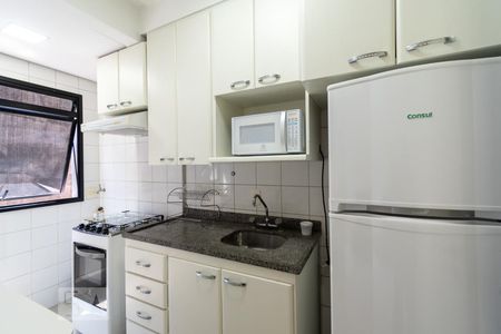 Cozinha de apartamento para alugar com 1 quarto, 47m² em Pinheiros, São Paulo
