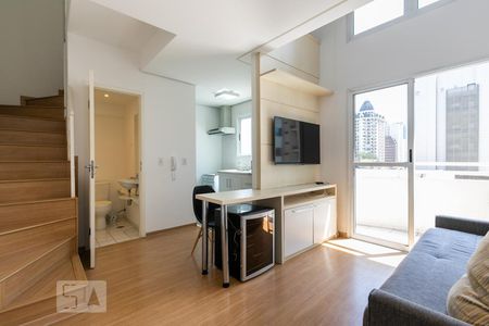 Sala de apartamento para alugar com 1 quarto, 50m² em Itaim Bibi, São Paulo