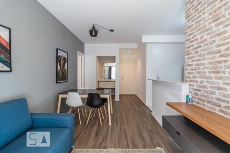 Sala de apartamento à venda com 1 quarto, 53m² em Alphaville Industrial, Barueri