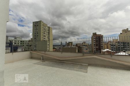 Área comum - Terraço de kitnet/studio à venda com 1 quarto, 40m² em Centro Histórico, Porto Alegre