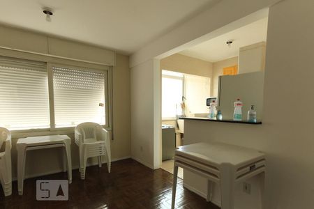 Área comum - Salão de festas de kitnet/studio à venda com 1 quarto, 40m² em Centro Histórico, Porto Alegre