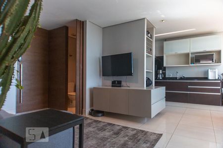 Sala de apartamento à venda com 1 quarto, 60m² em Vila da Serra, Nova Lima