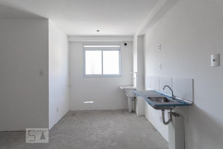 Sala e cozinha de apartamento à venda com 1 quarto, 31m² em Brás, São Paulo