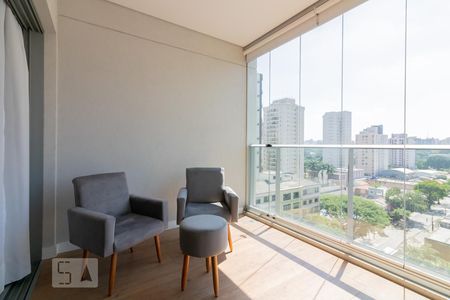 Varanda Studio de kitnet/studio para alugar com 1 quarto, 46m² em Moema, São Paulo