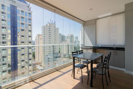 Varanda Studio de kitnet/studio para alugar com 1 quarto, 46m² em Moema, São Paulo