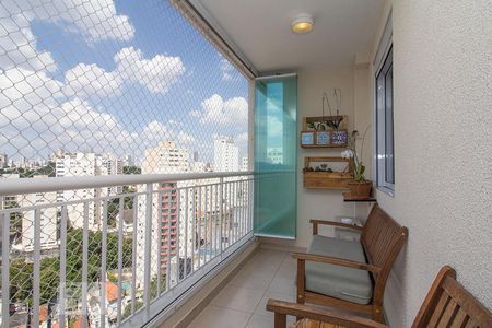 Varanda da Sala de apartamento à venda com 2 quartos, 76m² em Vila Ipojuca, São Paulo