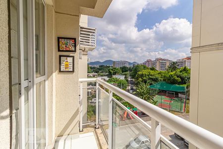 Varanda da Sala de apartamento para alugar com 2 quartos, 55m² em Pechincha, Rio de Janeiro