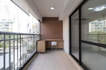 Varanda de kitnet/studio para alugar com 1 quarto, 40m² em Centro Histórico de São Paulo, São Paulo