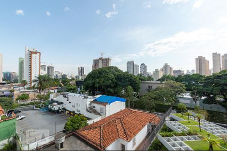 Varanda da Sala - vista de apartamento à venda com 3 quartos, 138m² em Santo Amaro, São Paulo