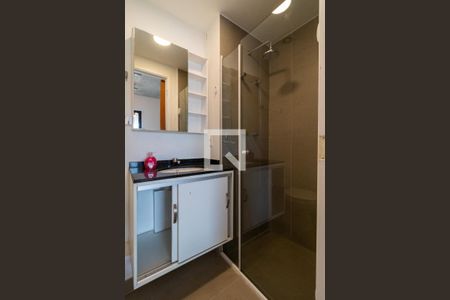 Banheiro de kitnet/studio para alugar com 1 quarto, 30m² em Bom Retiro, São Paulo