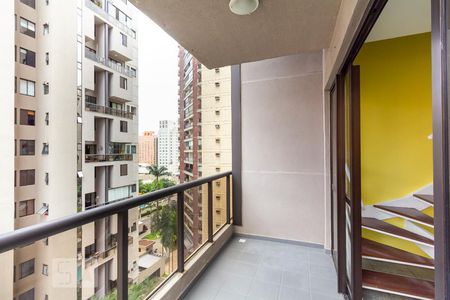 Varanda da Sala de apartamento à venda com 2 quartos, 70m² em Indianópolis, São Paulo