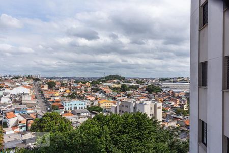 Vista da Sala de apartamento à venda com 2 quartos, 56m² em Jardim Henriqueta, Taboão da Serra