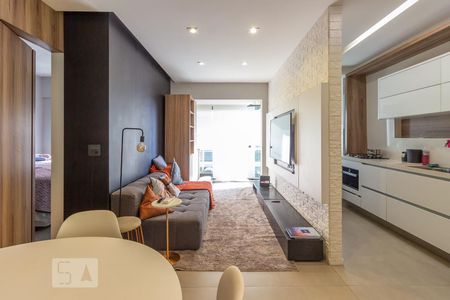 Sala de apartamento à venda com 1 quarto, 49m² em Alphaville Industrial, Barueri