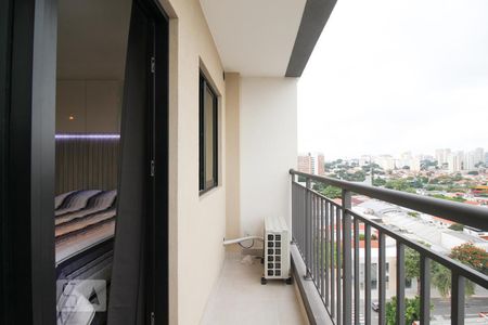 Varanda  de kitnet/studio à venda com 1 quarto, 28m² em Indianópolis, São Paulo